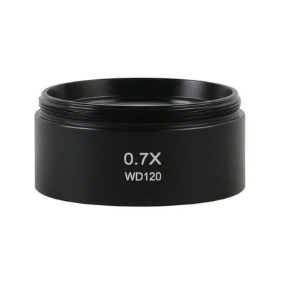 1pc 0.3X 0.5X 0.7X 0.75X 1X 1.5X 2.0X Auxiliary Barlow Objective Lens Thread M48mm for Zoom Stereo Binocular Trinocular Microscope(0.7X)