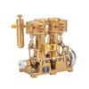 Domiuie 6CC Steam Engine Model That Works, RW-L2 Mini Inline Double Cylinder Metal Steam Engine for 70-130cm Steamship (Forward & Reverse Rotation/Without Boiler) view 3