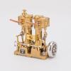 Domiuie 6CC Steam Engine Model That Works, RW-L2 Mini Inline Double Cylinder Metal Steam Engine for 70-130cm Steamship (Forward & Reverse Rotation/Without Boiler) view 4