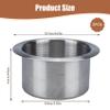2Pcs Car Cup Holder Insert, Stainless Steel Cup Holder Insert Stable Sturdy Reusable Metal for Casino Poker Tables, Work Desks, Boats, RVs view 2