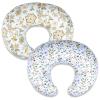 2 Pack Nursing Pillow Covers  Soft Breathable Cotton, Fits Standard Breastfeeding Pillows, Washable & Hypoallergenic for Newborn Baby Girls & Boys,Cover Only view 1