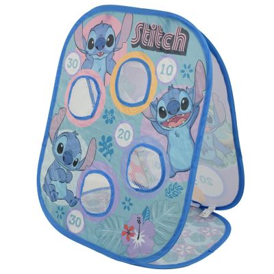 Disney Stitch Kids 2 in 1 Bean Bag Toss & Target Game | Quick & Easy Pop Up Indoor Outdoor Play | Childrens Fun Garden Beach Camping Party Games | Ages 3+