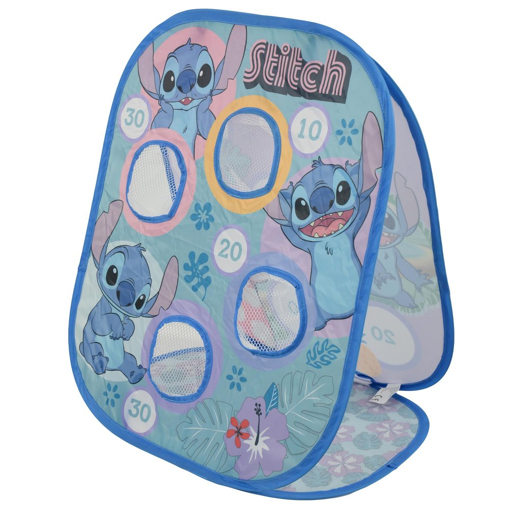 Disney Stitch Kids 2 in 1 Bean Bag Toss & Target Game | Quick & Easy Pop Up Indoor Outdoor Play | Childrens Fun Garden Beach Camping Party Games | Ages 3+