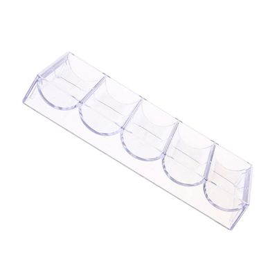 HOOTNEE 1Pc Stylish Visible Chips Storage Box Poker Chips Holder for Chips Space Saving Organizer with Smooth Surface for Game and Tidy Tables
