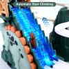 Dinosaur Race Track - Climbing Slide Stair Toy for 3 4 5 Year Old Boys Birthday Gift, Sliding Car Dinosaur Toy Track with Music and Light, Dino Game Boy Toys Age 4-7 (Green) view 3