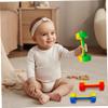 3 Pcs Baby Dumbbell Toy Mini 7.8x3in Plastic Hand Kids Weight Set for Fitness Exercise Funny Sport Toys for Toddlers Ideal Gift Baby Dumbbell Kids Dumbbells Set view 4