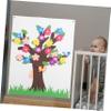 HOOTNEE 1Set Felt Story Board Preschool Wall Tree Decor DIY Flower and Butterfly Decor for Home Classroom Encourages Creativity and Socialization Great Idea for Holidays view 4