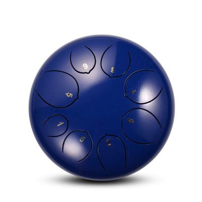 5.5 Inch Steel Tongue Lotus Drum 8-Tone Tambourine Percussion Instrument Steel Tongue Drum (Color : D)