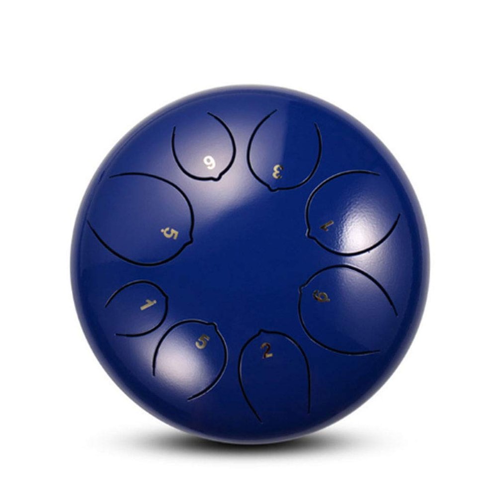 5.5 Inch Steel Tongue Lotus Drum 8-Tone Tambourine Percussion Instrument Steel Tongue Drum (Color : D)