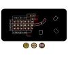 FURUISEN Double Sided Poker Mat, 63" x 31" Texas Holdem Poker Table Top & Reversible Blackjack Mat, Non-Slip Casino Craps Tabletop Layout Mat for Home Games, Waterproof & Easy to Store (Black) view 1