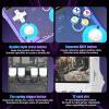 R36Ultra Handheld Video Games Console 64G, Hands Full Retro Emulator Gaming Console with Bulit-in 15000+ Retro Games 20+ Emulators,Support 2.4G WiFiOpen Source Linux System(Purple Transparent) view 4