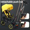Dual-Way Push Stroller with Swivel seat,Push Trike with Push Rod,tiltable backrest,3 Wheels Tricycle with Foam Wheels,Foot Brakes on Rear Wheels view 3