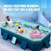 1.8m Collapsible Swimming Pool - Multi-Function Tub for Bath, Cool Down, Sandbox - Foldable & Easy Store(Dieff Blue,82.6 * 55.1 * 21.6in) view 3