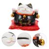 1pc Adorable Black Cat Coin Bank Ceramic Saving Jar for Home Decor Lucky Fortune Cat Money Pot Change Organizer for Savings Cartoon Design view 2