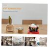 1pc Adorable Black Cat Coin Bank Ceramic Saving Jar for Home Decor Lucky Fortune Cat Money Pot Change Organizer for Savings Cartoon Design view 3