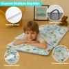 Custom Dinosaur Nap Mat, Personalized Name Toddler Sleeping Bag for Daycare Preschool Kindergarten, Boys Girls Sleep Mats with Pillow Blanket, Kids Sleep Sacks for 2-15 Years, Little Dinosaur view 2
