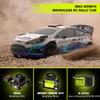 CROBOLL RLAARLO 1/10 Brushless Carbon Fiber RC Drift Cars for Adults with Gyro, Max 50 mph Fast RC Rally Car, 2.4Ghz All Terrain Remote Control Car 4x4 Hobby RTR RC TruckBlue & White view 3