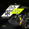 CROBOLL RLAARLO 1/10 Brushless Carbon Fiber RC Drift Cars for Adults with Gyro, Max 50 mph Fast RC Rally Car, 2.4Ghz All Terrain Remote Control Car 4x4 Hobby RTR RC TruckBlue & White view 4