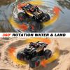 Eallpha Amphibious Remote Control Car 4WD | RC Monster Truck with Dual Spray Mist & Led Lights,1:16 Scale Waterproof RC Cars for All Terrain Off-Road Pickup Toys Gifts for Boys/Girls Age 8-12+ view 4