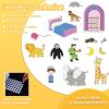 Thryvomniq Goodnight Gorilla Story Felts Felt Story Board Pieces Preschool Kindergarten Storytelling Learning Activities Felt Toys Interactive Toys view 4