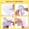 100 Pcs DIY Pinwheels Craft for Kids Bulk Blank Paper Pinwheels Color Your Own Pinwheel for Spring Summer Craft for School Group Daycare Home Fun Graffiti Art view 2