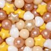 STARBOLO Star Ball Pit Balls for Toddlers - 50 100 200 500 Pack BPA Free Crush Proof Plastic Balls for Ball Pit, Gift for Kids Toddlers Birthday Christmas Decor Giant Friendship Banner Props view 1