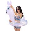 1pc Cartoon Rabbit Pattern Inflatable Swimming Ring for Adults Thickened Water Floating Ring for Summer Fun Easy to Inflate and Portable Water Entertainment view 1