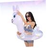 1pc Cartoon Rabbit Pattern Inflatable Swimming Ring for Adults Thickened Water Floating Ring for Summer Fun Easy to Inflate and Portable Water Entertainment view 4
