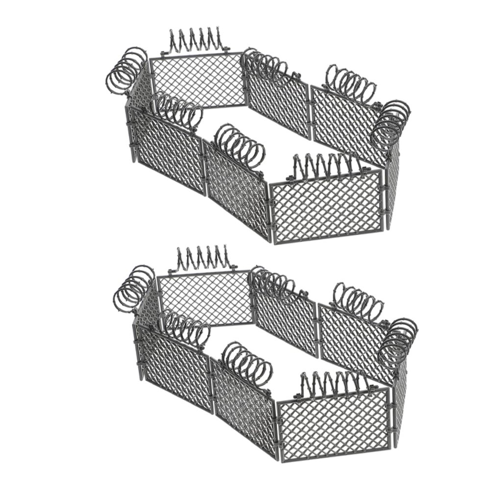 YARNOW 2Sets Miniature Farm Fence of Plastic for Building Blocks for Scenes and Interactive Play Enhances Cognitive Development and Creativity