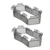 YARNOW 2Sets Miniature Farm Fence of Plastic for Building Blocks for Scenes and Interactive Play Enhances Cognitive Development and Creativity view 1