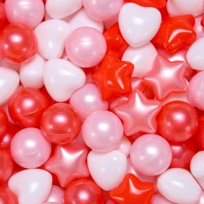 STARBOLO Star Ball Pit Balls for Toddlers - 50 100 200 500 Pack BPA Free Crush Proof Plastic Balls for Ball Pit, Gift for Kids Toddlers Birthday Christmas Decor Giant Friendship Banner Props