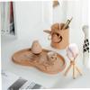 2 Pcs Baseball Holder, Wooden Mini Baseball Bat- Shape Display Rack for Ball, Decorative Desktop Stable Display Case Stand for Kids and Sports Lover Stand view 2