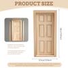 1 12 Scale Dollhouse Accessories, Birch Mini Dollhouse Accessories Door, DIY Miniature for Decoration, Gift for Lovers Miniature view 4