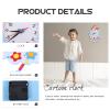 Gogogmee 1Set DIY Cartoon Clock Kit for Non Woven Craft Material Fun Hands Activity for Develop Cognitive Skills and Recognition Birthday view 4