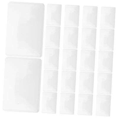 YARNOW 25Pcs Hard Card Sleeves for Trading Cards Protectors for Baseball Football Id Badges and More and Card Holder for Comprehensive Protection