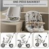 JIYIAN Gift for Boys and Girls Outdoor Toddler 3-Wheel Bike with Push Handles Kids' Classic Tricycle Fully Surrounded Guardrail, No Air-Filled Tires, Foot Brake,Black view 3