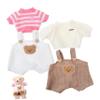 KONTONTY 2 Sets Bear Clothes Outfit for Plush Animals Includes Sweater and Suspender Pants for Creative Play and Imaginative Dress Up Activities view 1