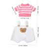KONTONTY 2 Sets Bear Clothes Outfit for Plush Animals Includes Sweater and Suspender Pants for Creative Play and Imaginative Dress Up Activities view 2