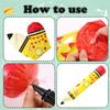 10pcs Large Inflatable Crayons & Pencil Balloons, Back to School Balloons 5 Jumbo Inflatable Pencil & 5 Crayons Decorations for Home Classroom Party view 3