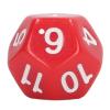 12 Sided Dice Set Polyhedral Dice 40Pcs Durable Plastic Easy Read Numbers for Board Games Family Party Club Education Entertainment (Red) view 3