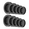 CIYODO 10pcs Rubber Piggy Bank Stoppers Round Saving Box Plugs Assorted Replacement Covers for Coin Savings view 1