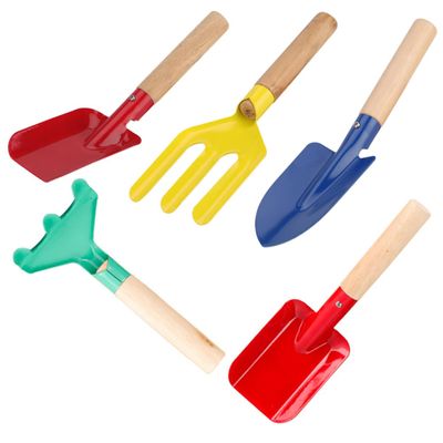 Gogogmee Kids Gardening Tool Set 5pcs Mini Shovel Rake Spade for Boys and Girls Sturdy Garden Tools for Planting
