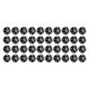 12 Sided Dice Set Polyhedral Dice 40Pcs Durable Plastic Easy Read Numbers for Board Games Family Party Club Education Entertainment (Black) view 1