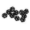12 Sided Dice Set Polyhedral Dice 40Pcs Durable Plastic Easy Read Numbers for Board Games Family Party Club Education Entertainment (Black) view 3