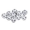 12 Sided Dice Set Polyhedral Dice 40Pcs Durable Plastic Easy Read Numbers for Board Games Family Party Club Education Entertainment (White) view 3