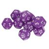 12 Sided Dice Set Polyhedral Dice 40Pcs Durable Plastic Easy Read Numbers for Board Games Family Party Club Education Entertainment (Purple) view 4