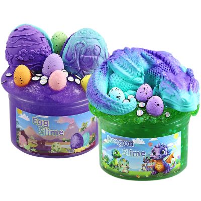 2pcs Slimes,Dragon Eggs Slime Kids,Cloud Slime kit for Girls Ages 8-12,Toys for Boys 4-6,Slime for boy Ages 8-12 Years Old boy Birthday Gift