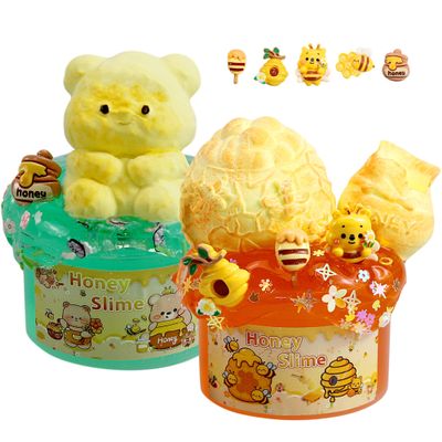 2 Pack Slimes, Slime for Kids Honey & Panda kit, Butter Cloud Slime kit for Girls Ages 8-12,Toys for Girls and Boys,4-10 Year Old Girl Birthday Christmas Party Favors for Kids Goodie Bag Stuffers