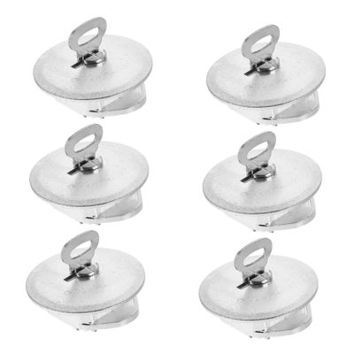 TOYANDONA 6pcs Piggy Bank Bucket Lid Savings Jar Coin Banks Stopper Money Saving Jar Stopper Replacement Plug Saving Jar Supplies Money Plugs Coin s Plastic Silver