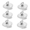 TOYANDONA 6pcs Piggy Bank Bucket Lid Savings Jar Coin Banks Stopper Money Saving Jar Stopper Replacement Plug Saving Jar Supplies Money Plugs Coin s Plastic Silver view 1